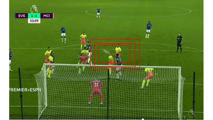Yerry Mina metió un misil con la cabeza, pero Ederson le negó su segundo gol en Premier