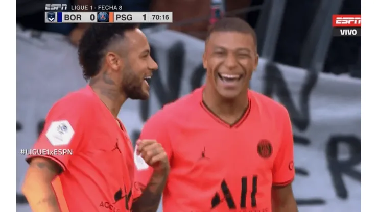 PSG sonríe porque volvió la dupla Mbappé-Neymar con un golazo a pura velocidad