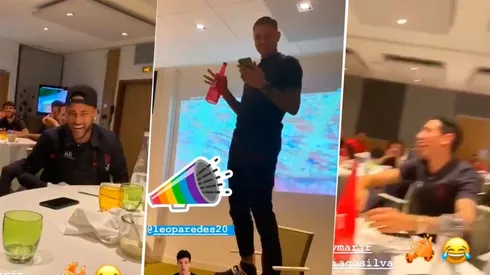 A Icardi lo hicieron cantar en PSG y se le rieron en la cara Neymar y Di María