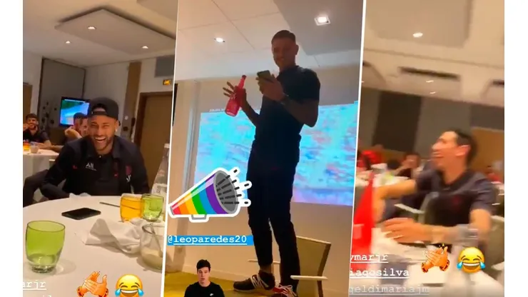 A Icardi lo hicieron cantar en PSG y se le rieron en la cara Neymar y Di María