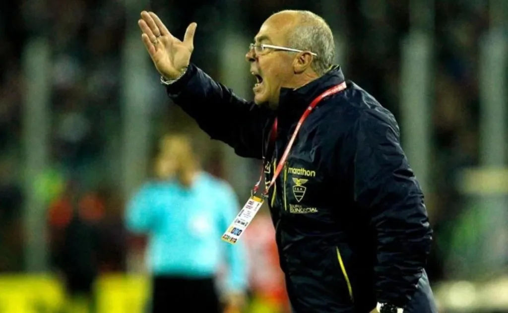 Jorge Célico como DT de la Selección de Ecuador.