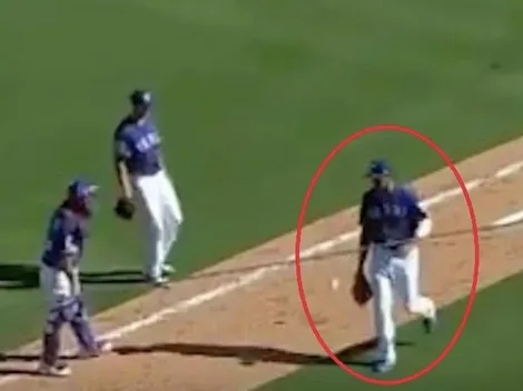 Polémica: la jugada de los Rangers que no le gustó nada a los Medias Rojas