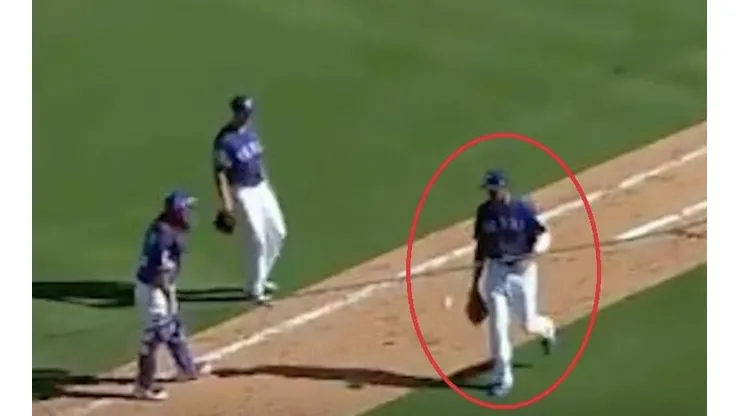 Polémica: la jugada de los Rangers que no le gustó nada a los Medias Rojas