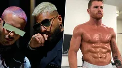 Canción de J Balvin y Maluma la rompió tanto que hasta Canelo Álvarez les comentó