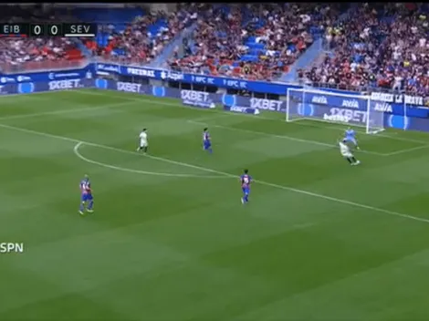 Llegó el primer gol oficial de Lucas Ocampos con la camiseta del Sevilla