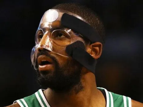 Ni debutó y ya se rompió: Kyrie Irving se fracturó la cara entrenando con los Nets