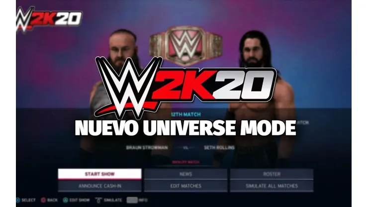 WWE 2K20 revela los cambios y mejoras que tendrá el renovado Universe Mode