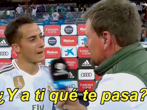 Lucas Vázquez se enojó por la pregunta del periodista y se fue de la entrevista sin mirarlo