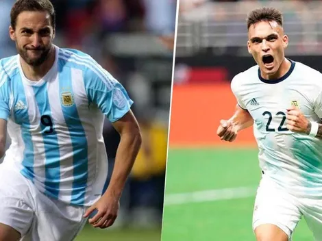 Higuaín eligió a Lautaro como su sucesor en la Selección y le dio un consejo