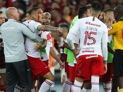 ¡Con expulsión de Guerrero! Inter de perdió 3-1 contra el Flamengo y se aleja en el Brasileirao