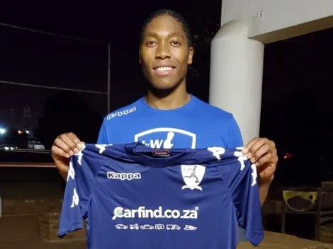 Caster Semenya se sumó al boom del fútbol femenino