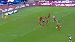 Todo de zurda: Duvan Zapata controló y le rompió el arco a la Roma para el 1 a 0 de Atalanta