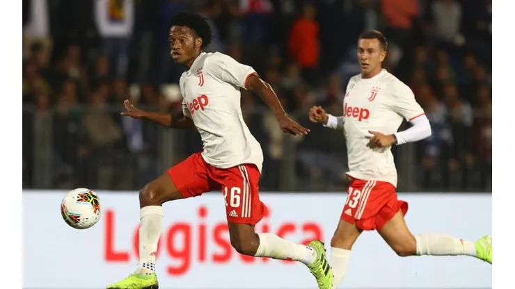 Juan Guillermo Cuadrado, en su último juego con la Juventus ante Brescia.