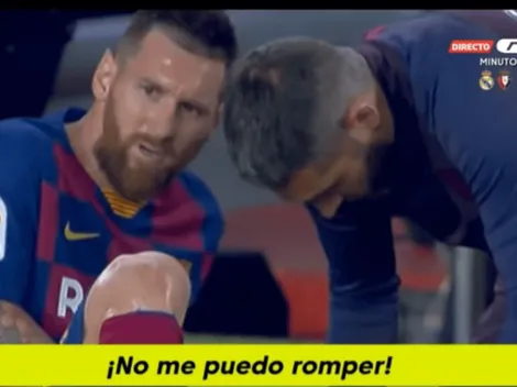 Re triste: Messi le gritaba "no me puedo romper, no me puedo romper" al médico de Barcelona