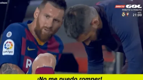 Re triste: Messi le gritaba "no me puedo romper, no me puedo romper" al médico de Barcelona