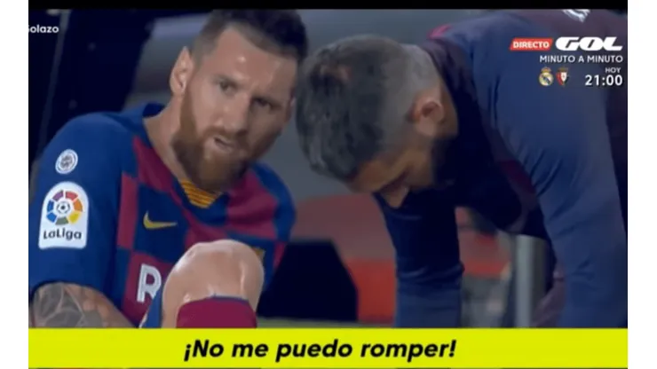 Re triste: Messi le gritaba "no me puedo romper, no me puedo romper" al médico de Barcelona