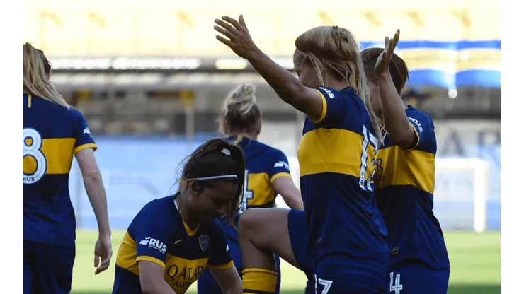 Foto de Fanny, goleadora de Boca.
