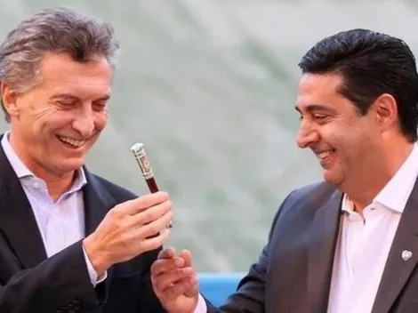 Angelici fue a la Casa Rosada y estallaron los hinchas de River en las redes sociales