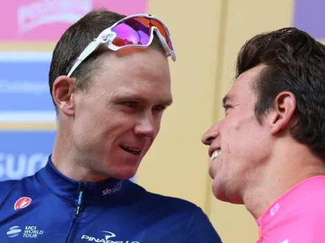 La foto del milagro: Froome y Rigo celebran estar vivos después de un duro año