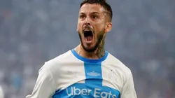 Darío Benedetto festejando un gol en Francia.