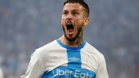 Darío Benedetto festejando un gol en Francia.