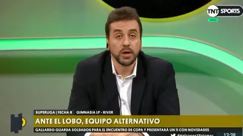 Nicolás Distasio no dio buenas noticias para River.