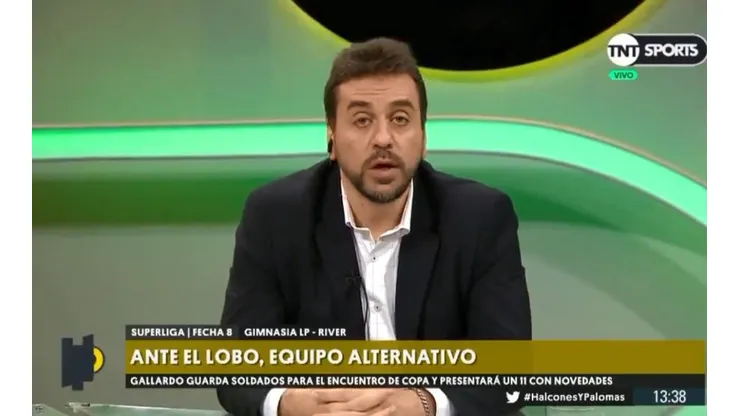 Nicolás Distasio no dio buenas noticias para River.