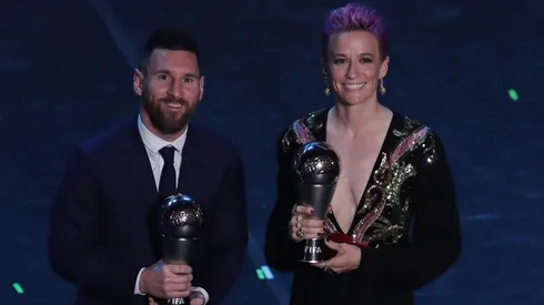 Foto de Lionel Messi en la ceremonia.