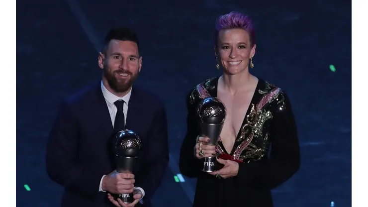 Foto de Lionel Messi en la ceremonia.