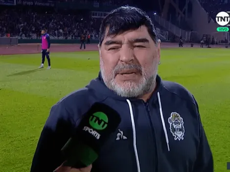 Maradona estalló contra los árbitros tras la derrota de Gimnasia: "¡Así no se puede!"