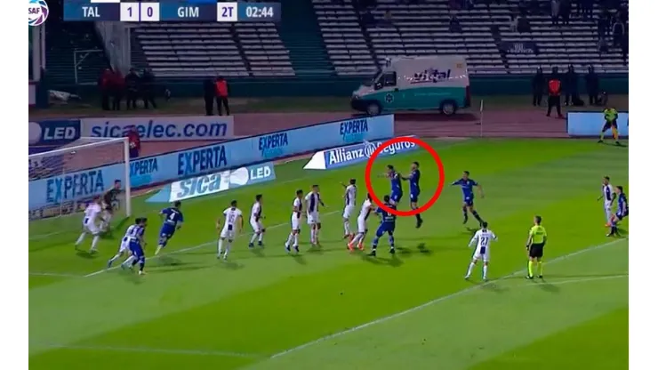 Guanini fue torazo en área de Talleres y le dio el empate al Gimnasia del Diego