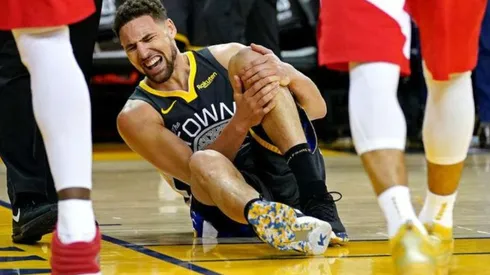 Tiemblan los Warriors: expertos dieron la peor noticia sobre la lesión de Klay Thompson