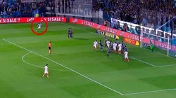 Desde ahí le pegó Nicolás Giménez.