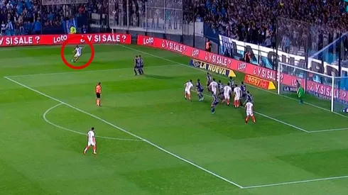 Desde ahí le pegó Nicolás Giménez.