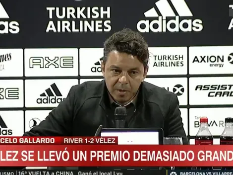En conferencia de prensa, Gallardo habló sobre lo que vivió el hincha de River en Lanús