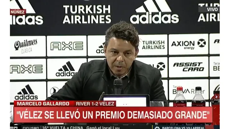 En conferencia de prensa, Gallardo habló sobre lo que vivió el hincha de River en Lanús