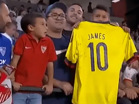 Video: el niño hincha del Sevilla que tiene como ídolo a James Rodríguez