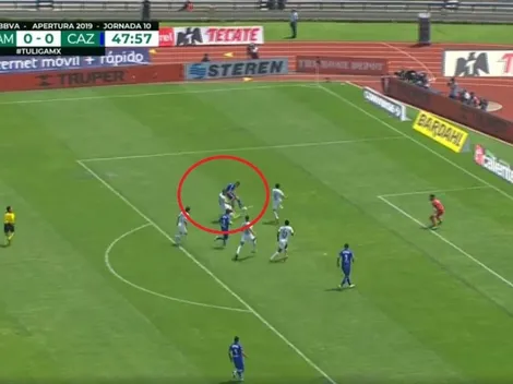 Remate contundente: Jonathan Rodríguez rompió el cero ante Pumas