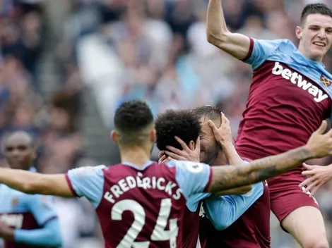 West Ham le ganó al Manchester United con un gol mágico de tiro libre sobre el final