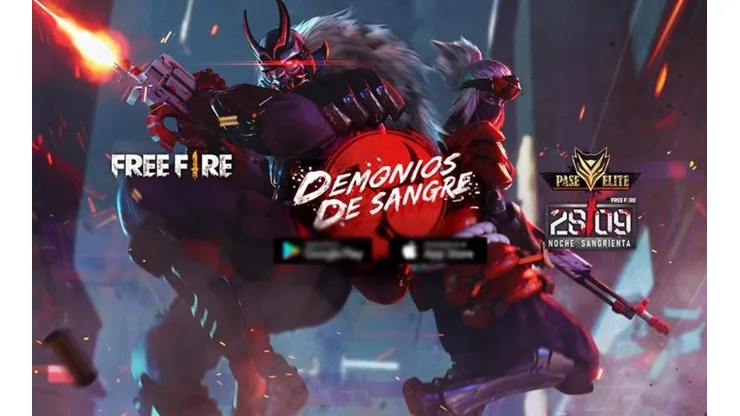 El próximo Pase Élite de Free Fire será "Demonios de Sangre"
