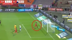 Así fue el gol de Germán Cano a Millonarios.