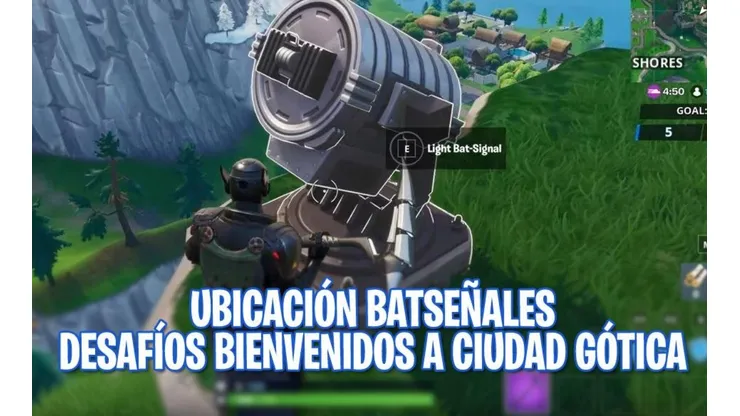 ¿Dónde están las Batseñales? - Desafíos Bienvenidos a Ciudad Gótica de Fortnite x Batman