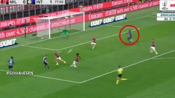 Foto del gol de Lukaku.