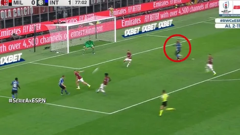 Foto del gol de Lukaku.