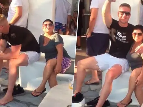 Video viral: esta abuela se puso diabólica cuando vio a un joven suizo