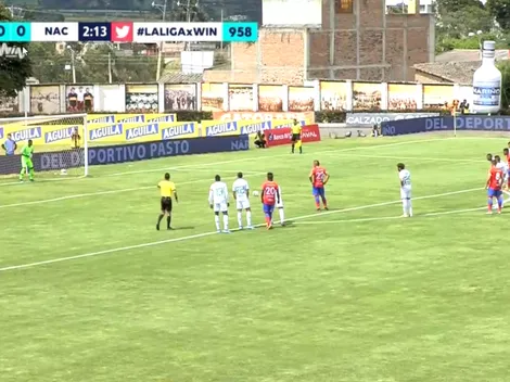 A Pasto solo le bastaron 2 minutos para festejar el primer gol ante Nacional