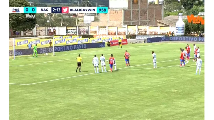 Así fue el gol de César Amaya para que Pasto le gane a Nacional en Ipiales.