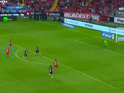 Toluca se fue al descanso arriba gracias al golazo de Da Silva