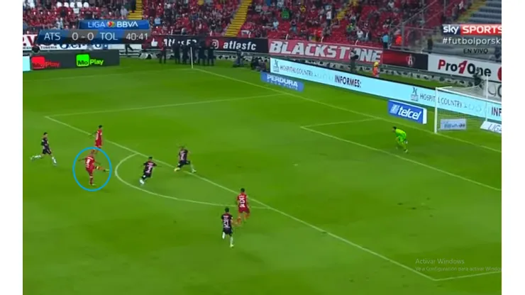 Toluca se fue al descanso arriba gracias al golazo de Da Silva