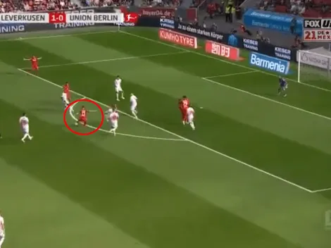 A Alario le anularon un gol, pero no le importó nada, siguió y sacó bomba desde afuera